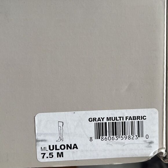 Marc Fisher Over the Knee Boots Womens Size 7.5 Ulona Grey OTK Shoes - Picture 9 of 9